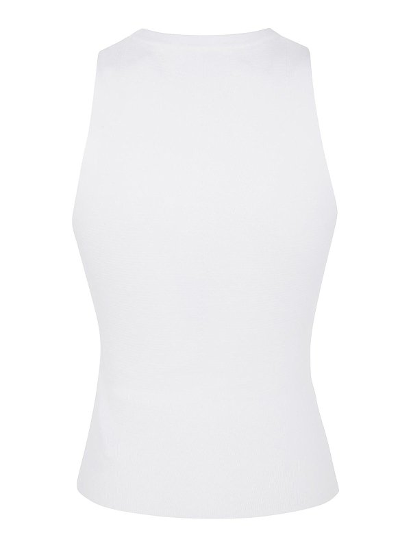 DIESEL: Strickpullover mit Rundhalsausschnitt online - Rundhalspullover - Weiß