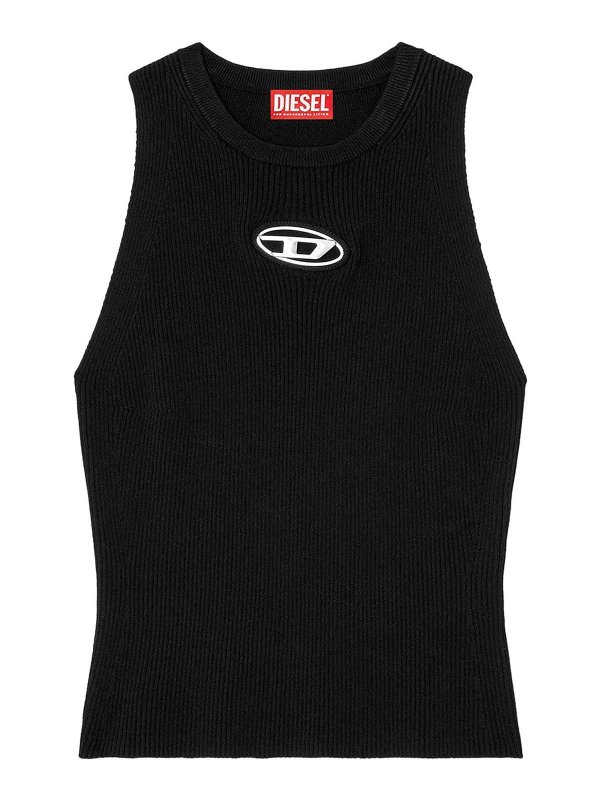 DIESEL: クルーネック - クルーネック - 黒