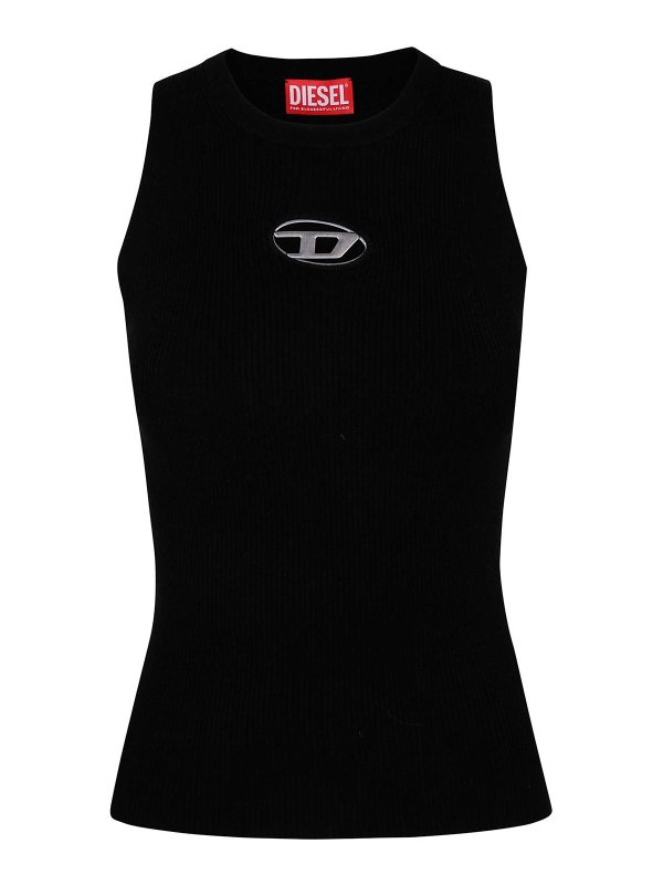DIESEL: クルーネック online - クルーネック - 黒