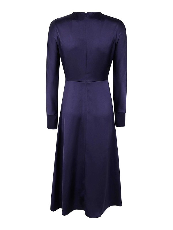 DRHOPE: Knielange Kleider online - Knielanges Kleid - Blau