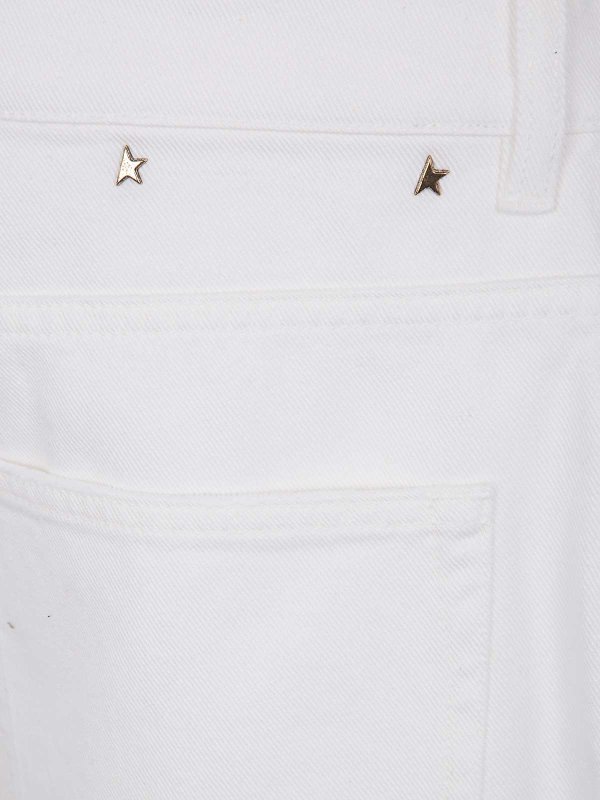 The Best Shops GOLDEN GOOSE: Jeans Rectos - Vaqueros Rectos - Blanco