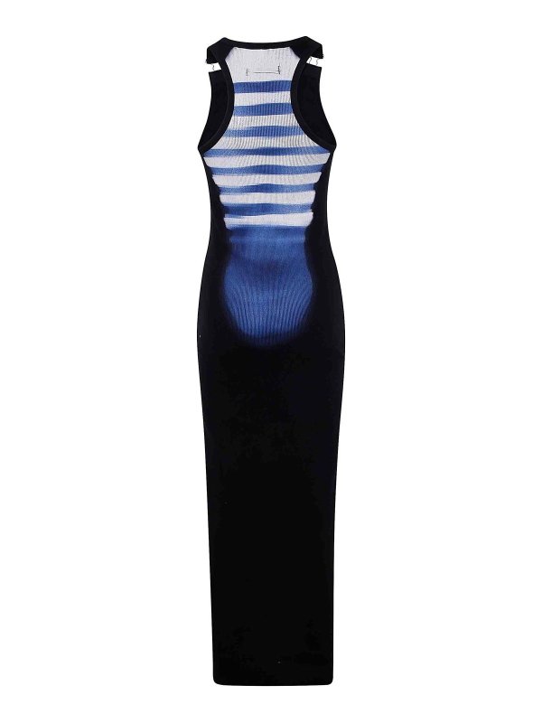 JEAN PAUL GAULTIER: abiti lunghi online - Vestito  lungo in cotone a costine