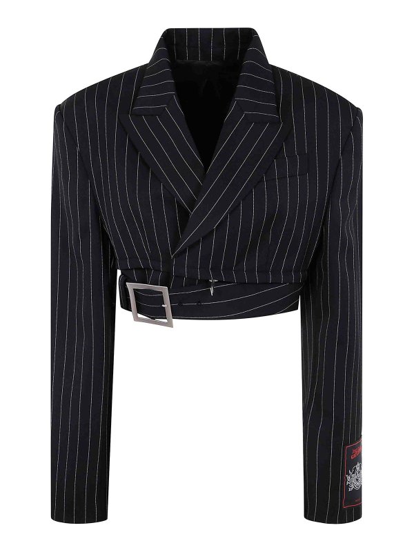 JEAN PAUL GAULTIER: テーラードジャケット - テーラードジャケット - 黒