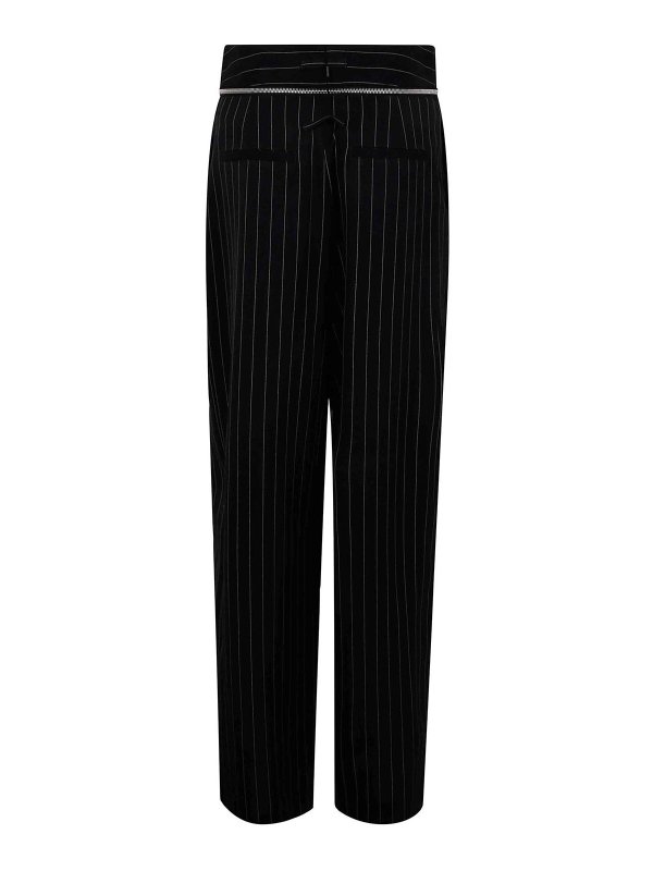 JEAN PAUL GAULTIER: Tailored & Formal trousers online - Pinstripe Wool Tailored Trouser