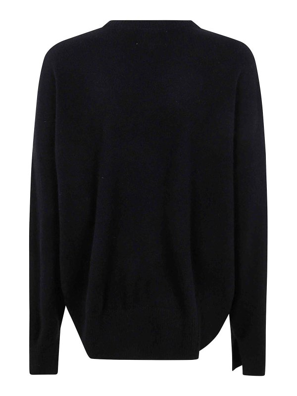 The Best Shops LOULOU STUDIO: Pull col rond - Pull Col Rond - Noir