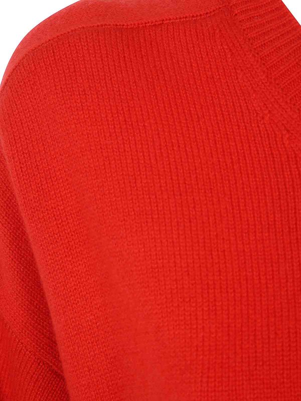 The Best Shops LOULOU STUDIO: Strickpullover mit Rundhalsausschnitt - Rundhalspullover - Rot
