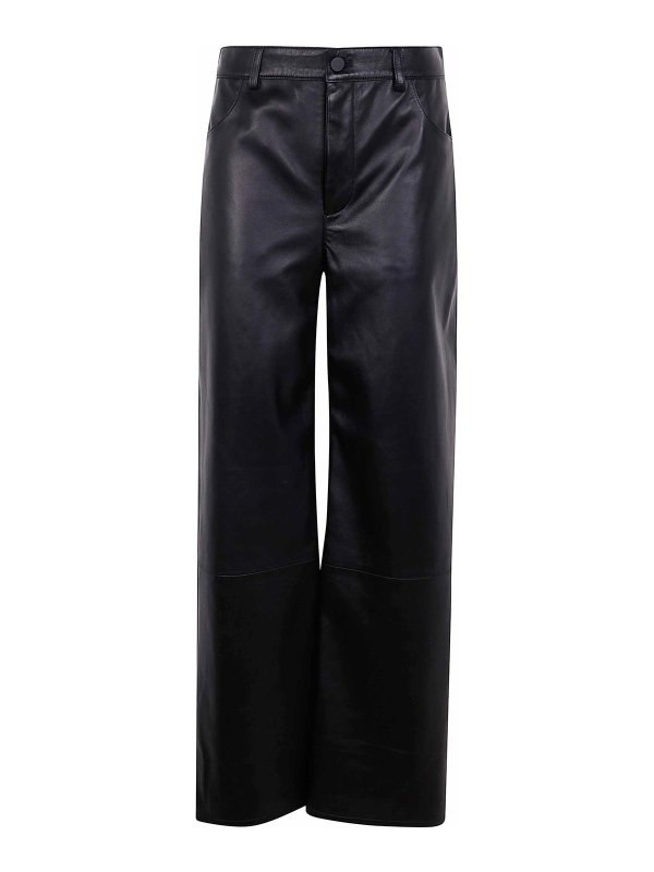 LOULOU STUDIO: leather trousers - Figari Leather Pants