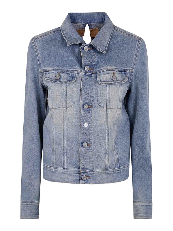 MM6 MAISON MARGIELA: デニムジャケット online - ブレザー - ブルー