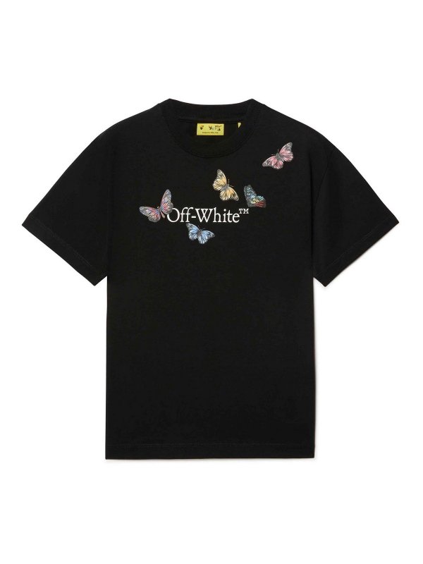 OFF-WHITE: T-shirts - T-Shirt - Noir