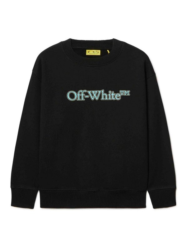 OFF-WHITE: maglia collo rotondo - Grande girocollo da libro