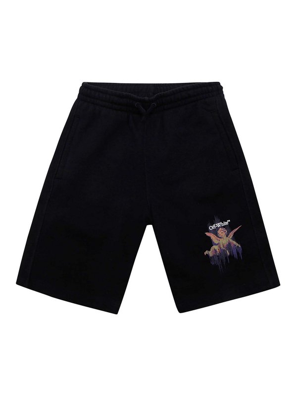 OFF-WHITE: トラウザーショーツ - ショートパンツ - 黒