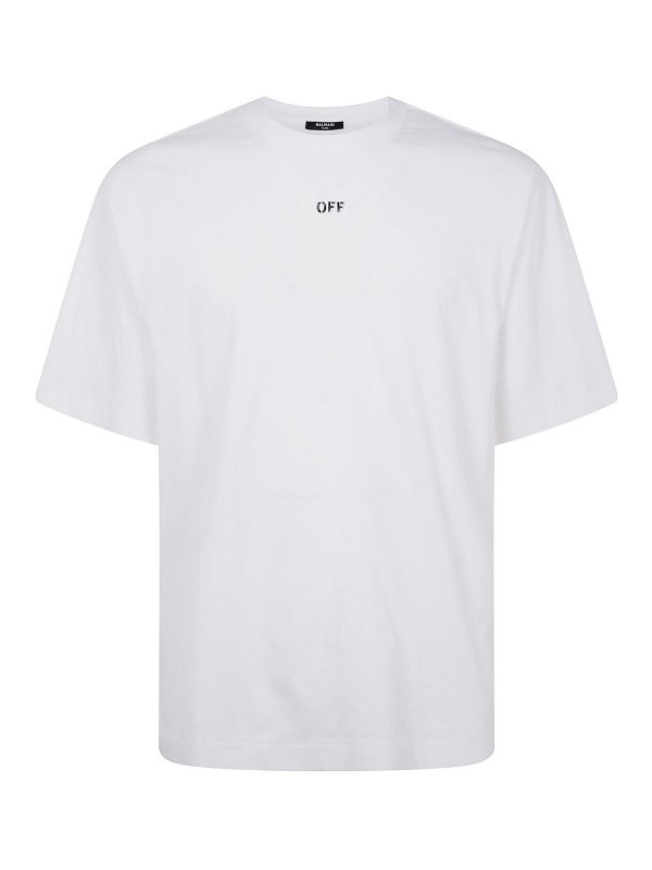 OFF-WHITE: T-shirts online - T-Shirt - Blanc