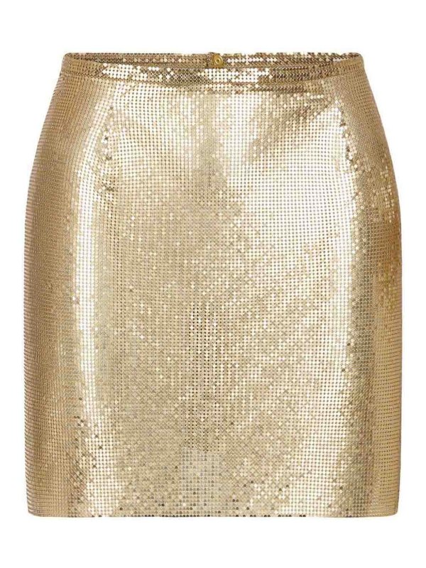 RABANNE: Jupes midi et au genou - Jupe Midi - Argent