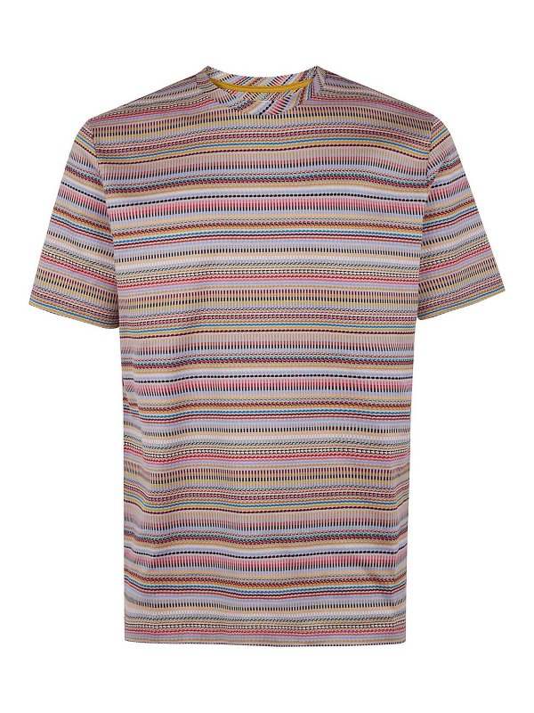 PAUL SMITH: t-shirt - T-shirt da uomo con righe distintive