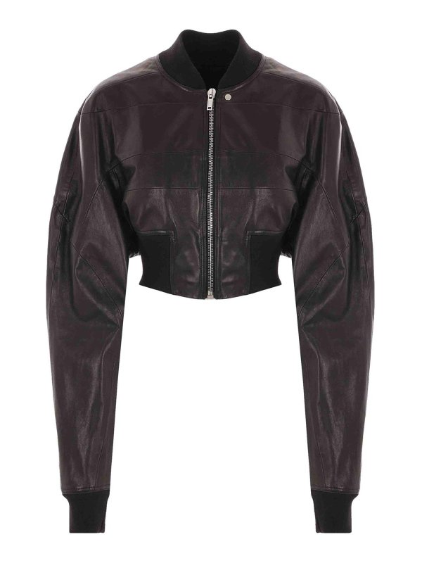 RICK OWENS: ボンバージャケット - ボンバージャケット - 黒