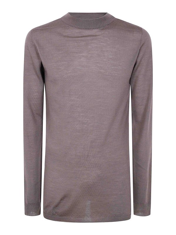 RICK OWENS: Cuellos altos y polos - Suéter Con Cuello Alto - Gris