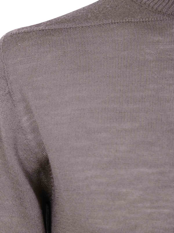 The Best Shops RICK OWENS: Cuellos altos y polos - Suéter Con Cuello Alto - Gris