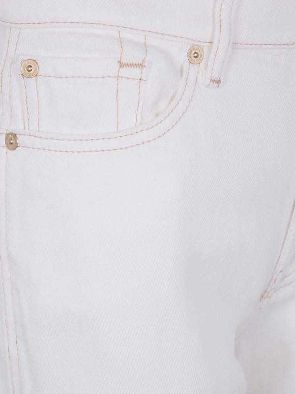 The Best Shops 7 FOR ALL MANKIND: ストレートジーンズ - ストレートジーンズ - 白