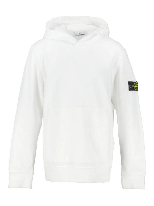 Stone Island Junior: Sweatshirts und Pullover - Sweatshirt - Weiß