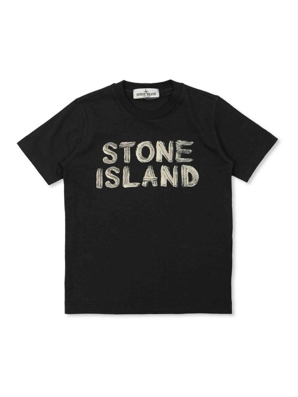 Stone Island Junior: Tシャツ - Tシャツ - ブルー