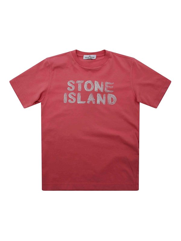 Stone Island Junior: Camisetas - Camiseta - Rojo