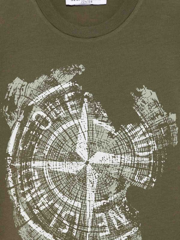 The Best Shops Stone Island Junior: T-shirts - T-Shirt - Grün