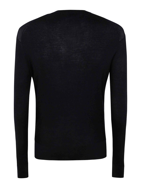 TOM FORD: Strickpullover mit Rundhalsausschnitt online - Rundhalspullover - Schwarz