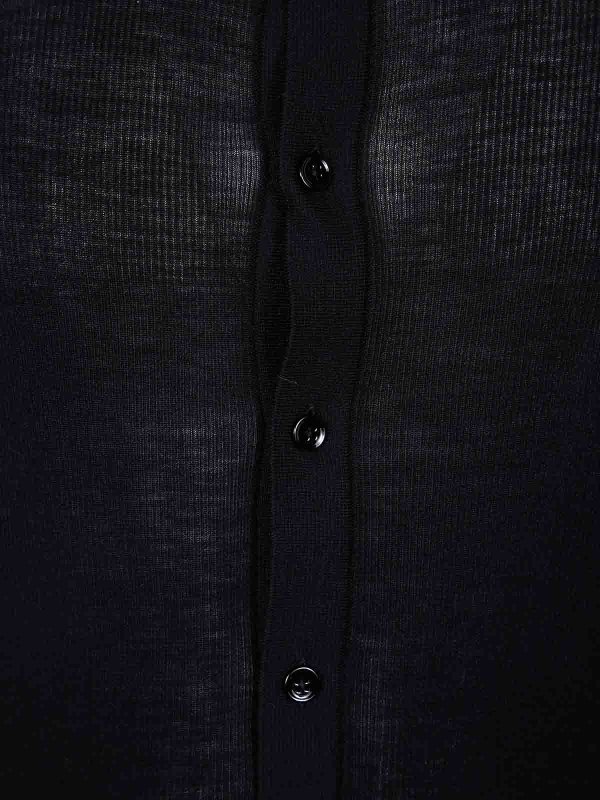 The Best Shops TOM FORD: Strickpullover mit Rundhalsausschnitt - Rundhalspullover - Schwarz