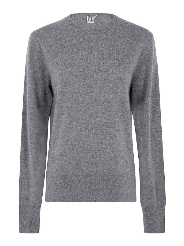 TOTEME: Pull col rond online - Pull Col Rond - Gris