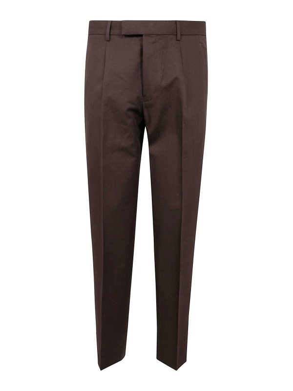 ZEGNA: casual trousers - Cotton And Linen Pants