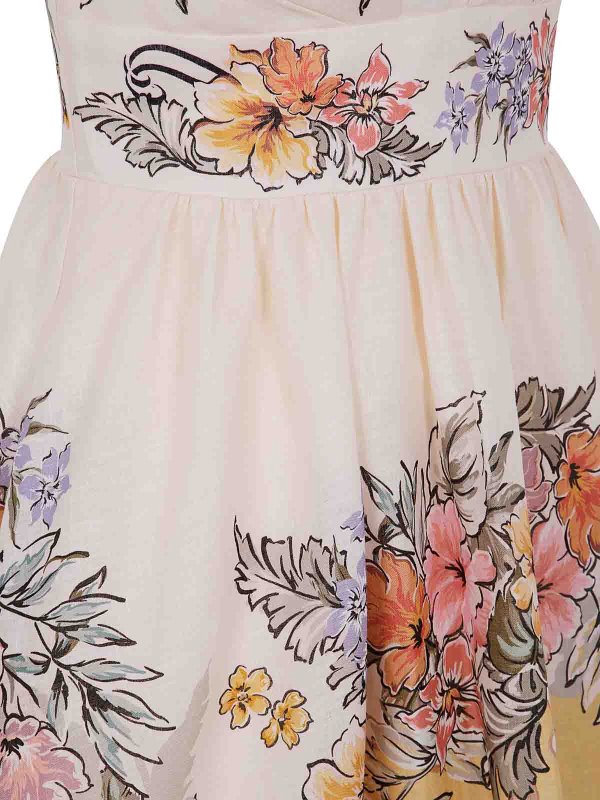 Robe Au Genou - Couleur Chair shop online: ZIMMERMANN