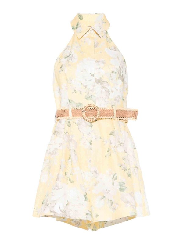 ZIMMERMANN: knee length dresses - Acacia Halter Playsuit