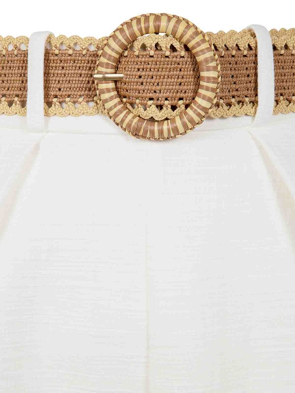 The Best Shops ZIMMERMANN: トラウザーショーツ - ショートパンツ - 白