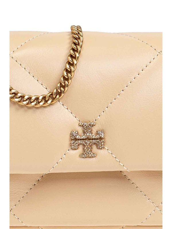 TORY BURCH: cross body bags online - Kira Diamond Quilt Pave Mini Flap Bag