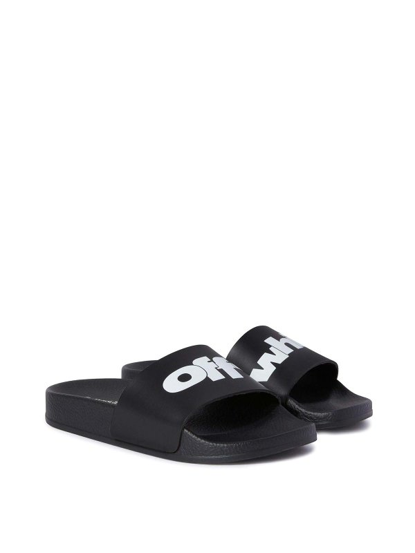 OFF-WHITE: Tongs - Tongs - Noir