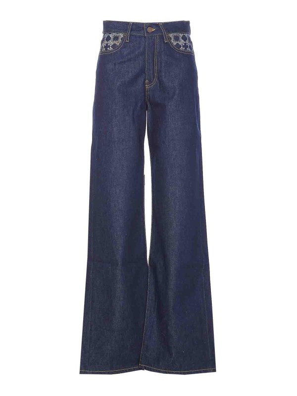 AMIRI: Bootcut - Bootcut Jeans - Blau