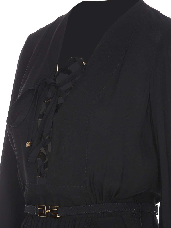 The Best Shops ELISABETTA FRANCHI: ニーレングスドレス - 膝丈ドレス - 黒