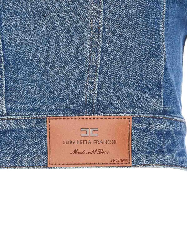 The Best Shops ELISABETTA FRANCHI: デニムジャケット - デニムジャケット - ブルー