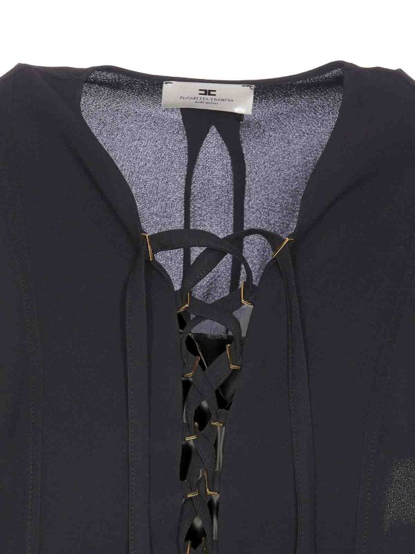シャツ - 黒 shop online: ELISABETTA FRANCHI