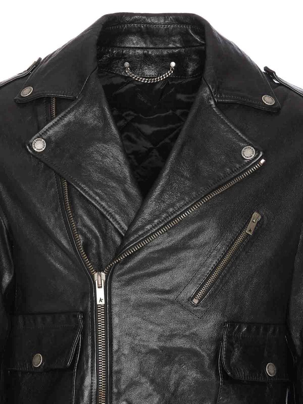 Giacca in pelle shop online: GOLDEN GOOSE