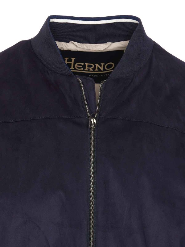 Suede Bomber shop online: HERNO