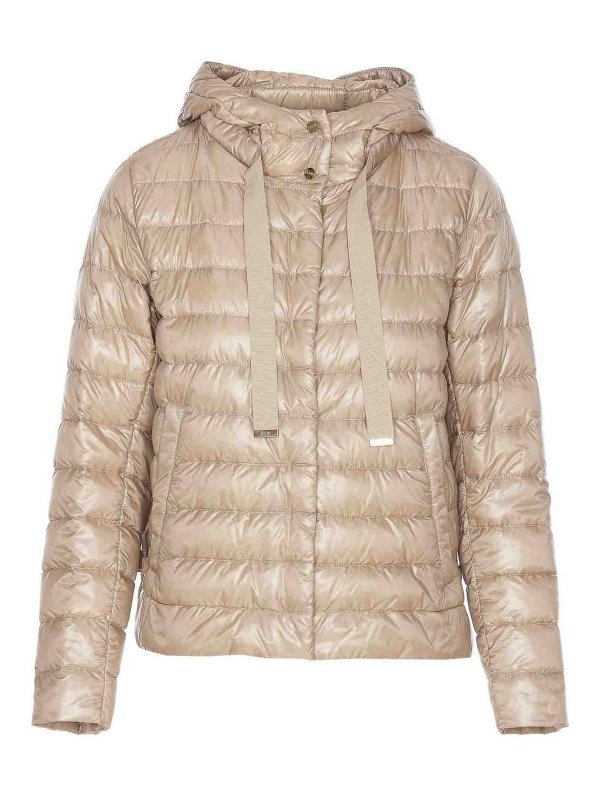 HERNO: ダウン・ハイテクジャケット - ダウンジャケット - ベージュ