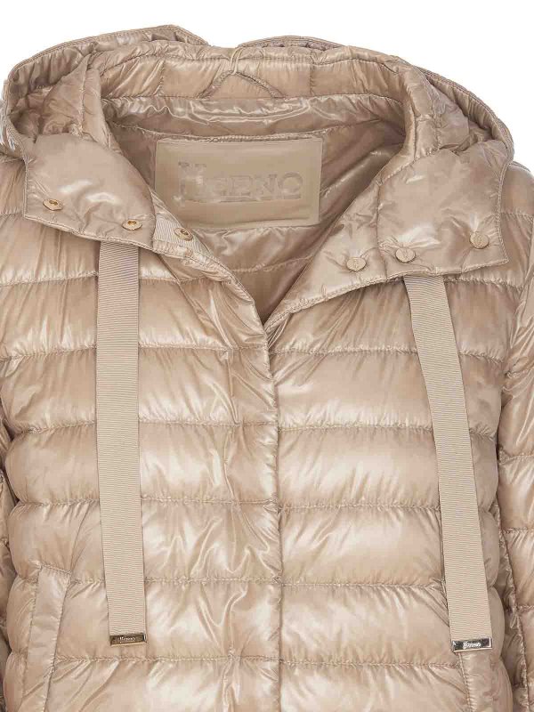 ダウンジャケット - ベージュ shop online: HERNO