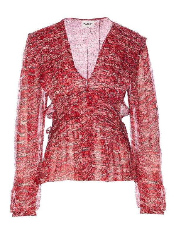 Isabel Marant Etoile: Camisas - Camisa - Rojo