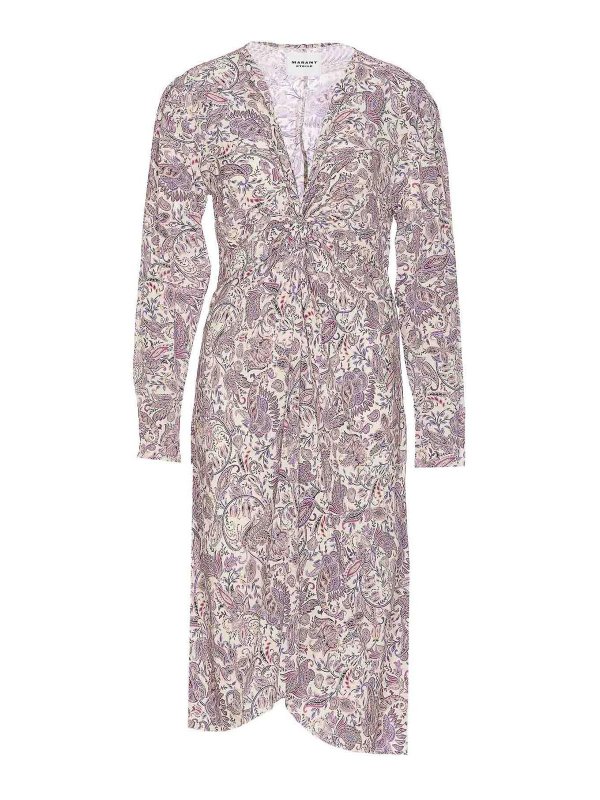 Isabel Marant Etoile: Knielange Kleider - Knielanges Kleid - Lila