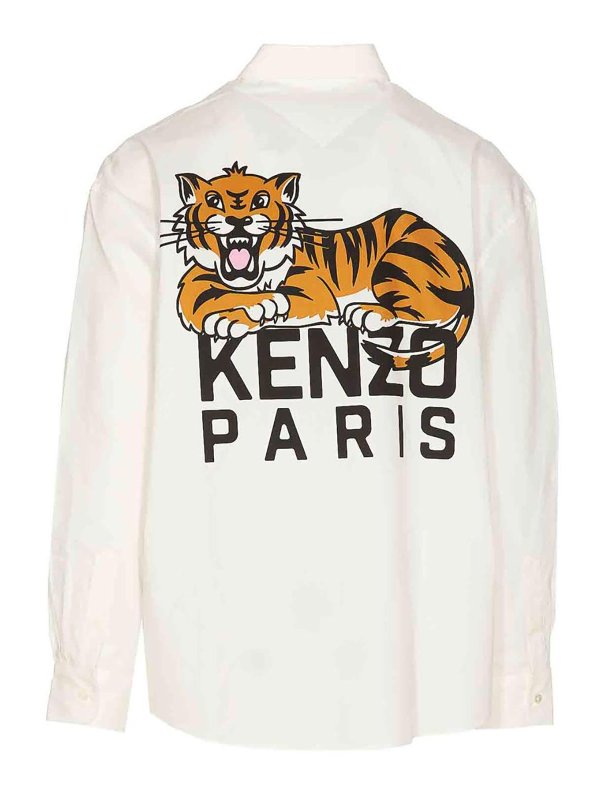 KENZO: shirts online - Happy Tiger Pocket Casual Shirt
