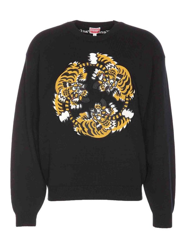 KENZO: クルーネック - クルーネック - 黒