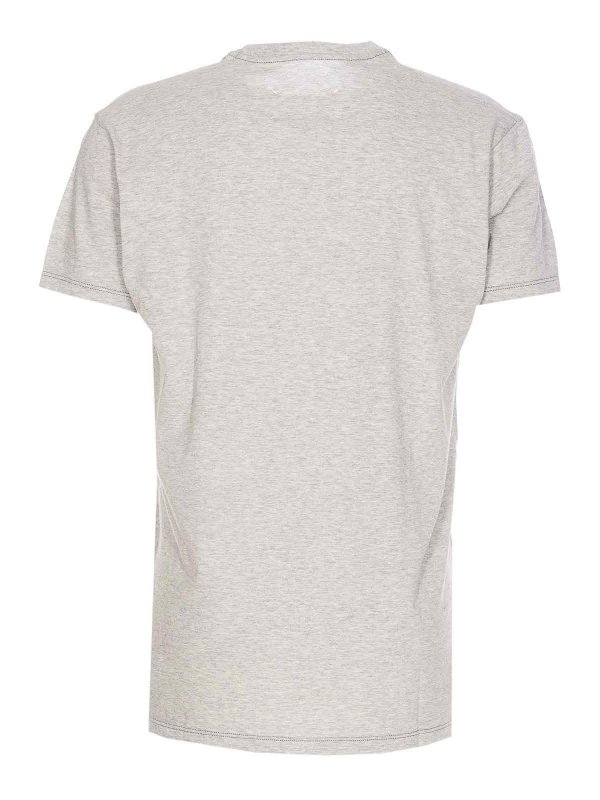 Maison Margiela: Strickpullover mit Rundhalsausschnitt online - Rundhalspullover - Grau