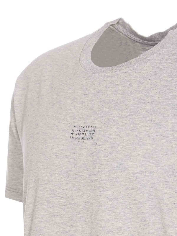 The Best Shops Maison Margiela: Strickpullover mit Rundhalsausschnitt - Rundhalspullover - Grau