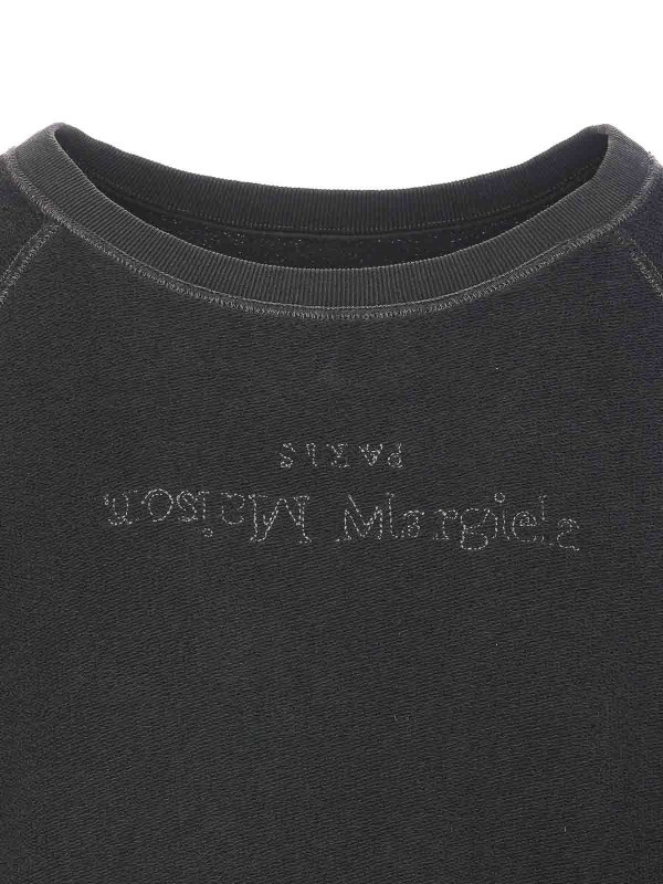 Rundhalspullover - Grau shop online: Maison Margiela